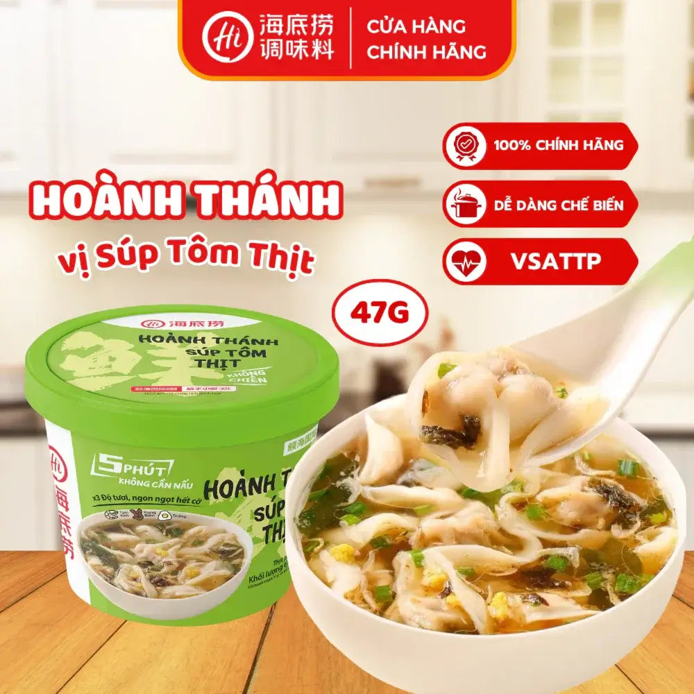 HOÀNH THÁNH VỊ SÚP TÔM THỊT