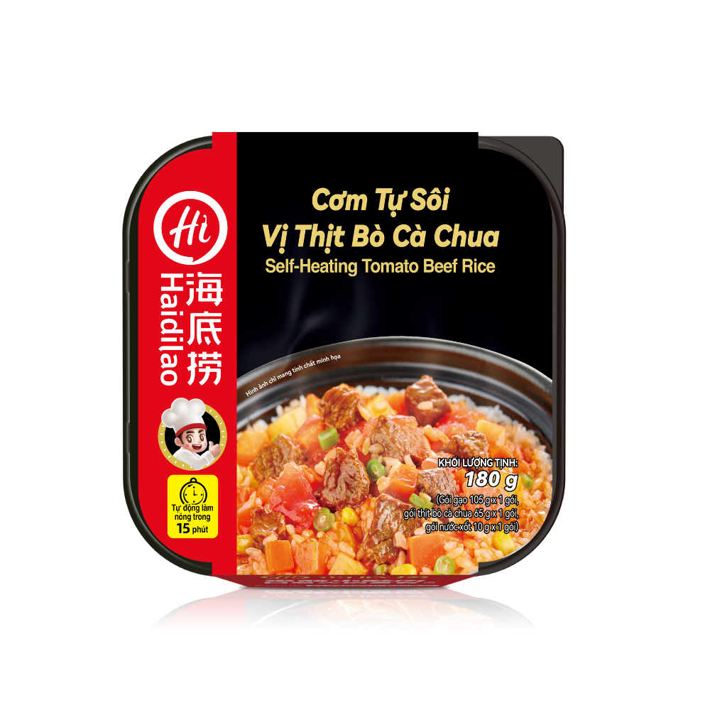 cơm tự sôi haidilao vị thịt bò cà chua