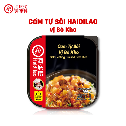 cơm tự sôi haidilao vị bò kho ( thùng 12 hộp)