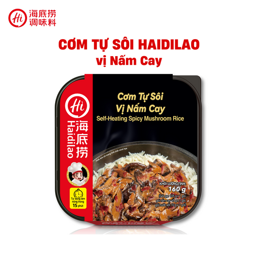 cơm tự sôi haidilao vị nấm cay ( thùng 12 hộp )
