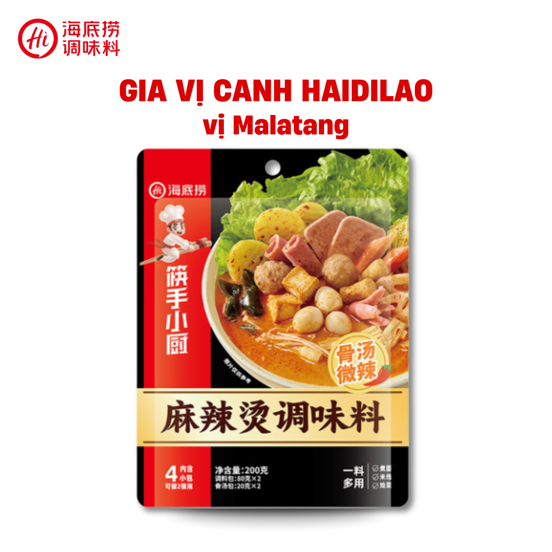 Nước Cốt Lẩu Haidilao Vị Malatang ( Thùng 24 Gói )