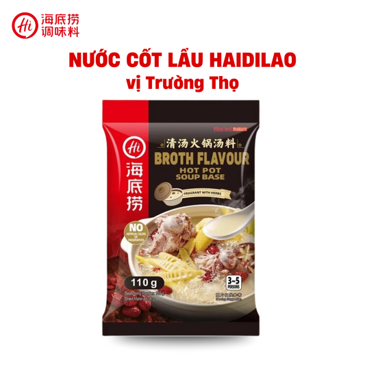 Nước Cốt Lẩu Haidilao Vị Trường Thọ ( Thùng 34 Gói )