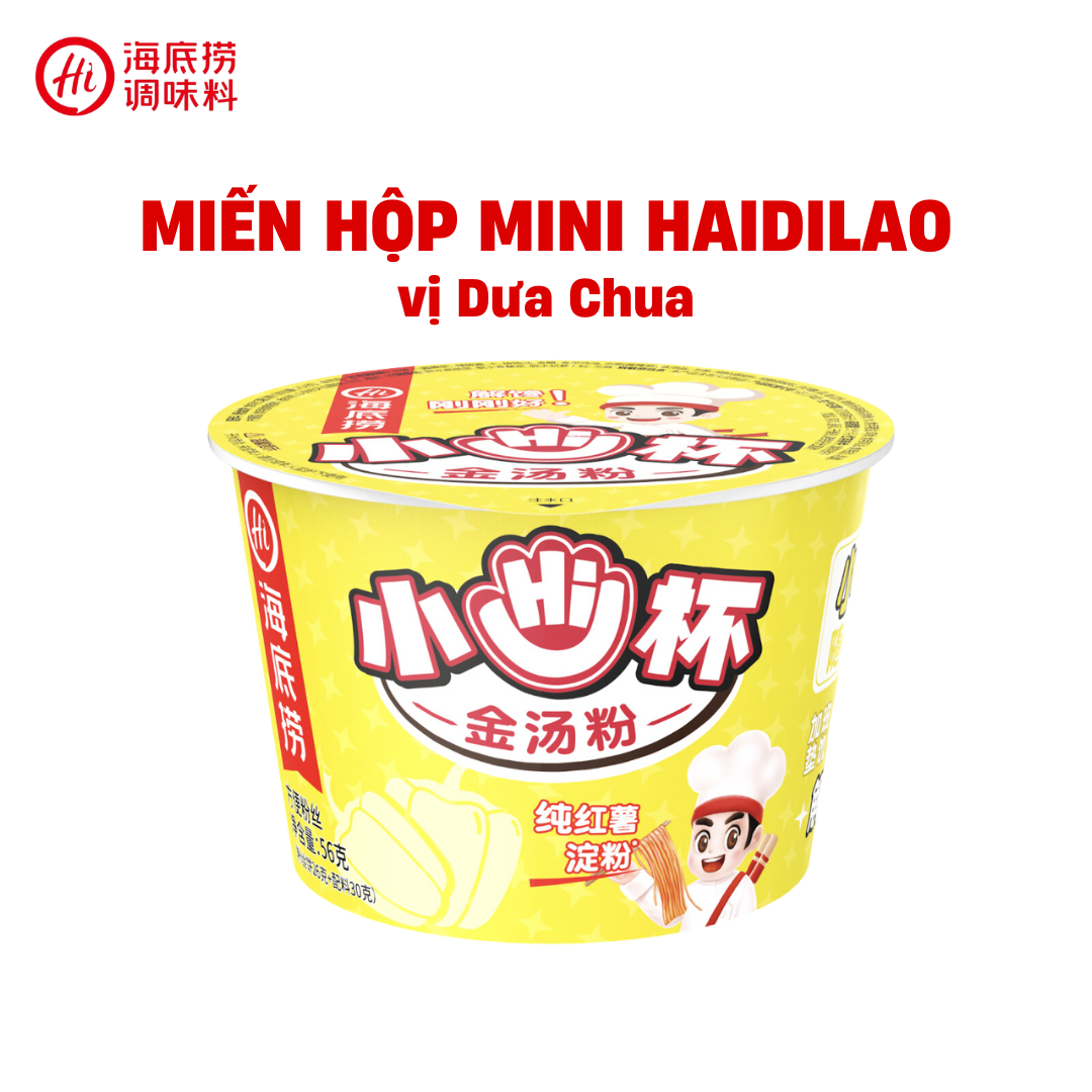 Miến Mini Haidilao - Đủ Vị Thơm Ngon ( Thùng 24 Hộp )