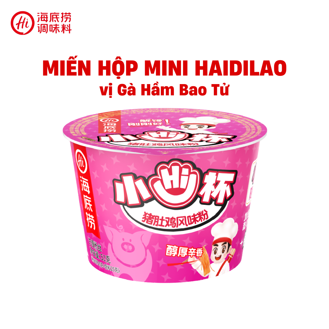 Miến Mini Haidilao - Đủ Vị Thơm Ngon ( Thùng 24 Hộp )