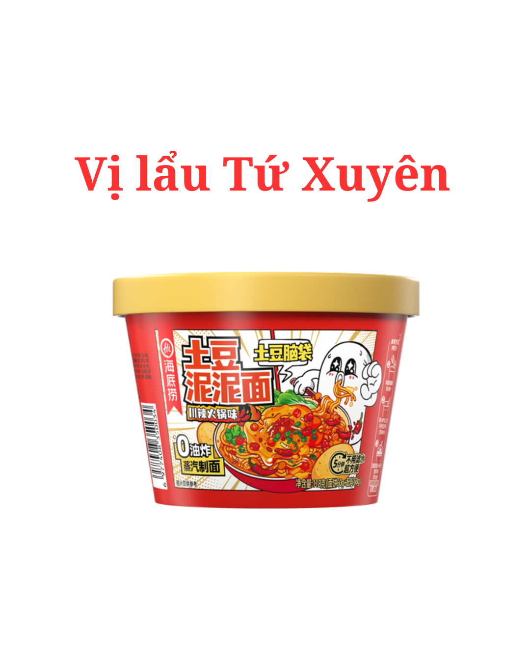 Mì Khoai Tây Nghiền vị lẩu Tứ Xuyên