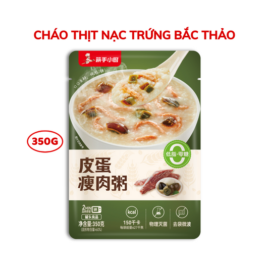 Cháo thịt nạc trứng bắc thảo