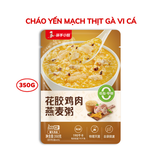 Cháo yến mạch thịt gà vi cá