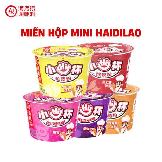 Miến Mini Haidilao - Đủ Vị Thơm Ngon ( Thùng 24 Hộp )