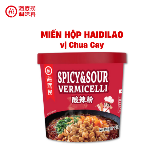 Miến Ăn Liền Nhà Haidilao Vị Chua Cay ( 1 Thùng 24 Hộp )